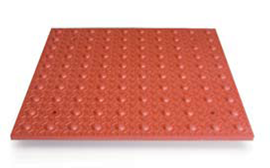 Slimtek 2′ x 2′ cast-in-place detectable warning tile (Colonial Red)